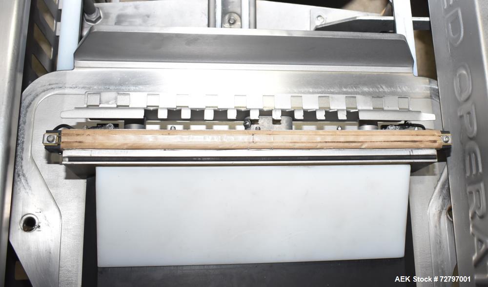 Used Flexopack IV450 Rotary Vacuum Sealer with iShrink Tunnel – Meat Packaging