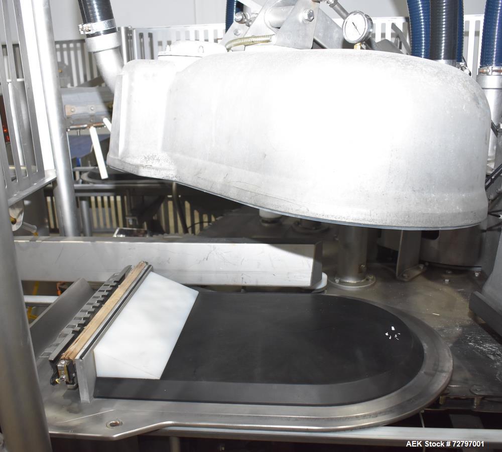 Used Flexopack IV450 Rotary Vacuum Sealer with iShrink Tunnel – Meat Packaging