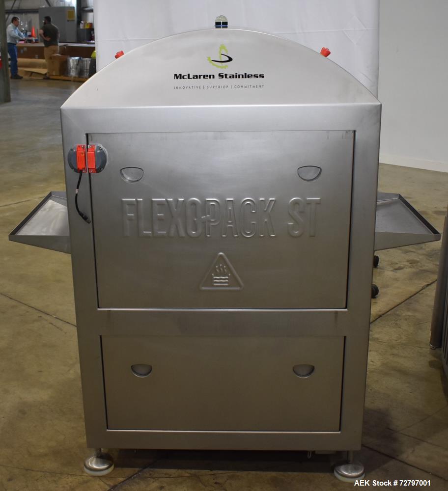 Used Flexopack IV450 Rotary Vacuum Sealer with iShrink Tunnel – Meat Packaging