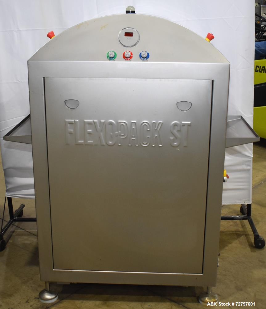 Used Flexopack IV450 Rotary Vacuum Sealer with iShrink Tunnel – Meat Packaging