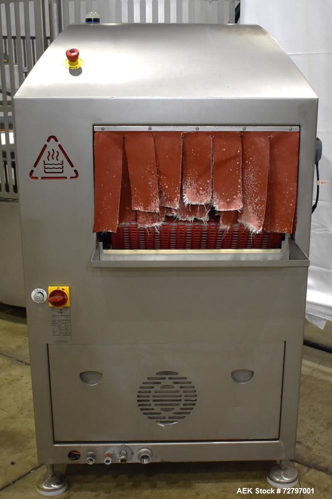 Used Flexopack IV450 Rotary Vacuum Sealer with iShrink Tunnel – Meat Packaging