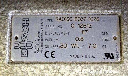 Used Koch Packaging Model Ultravac 2100-A Double Chamber Vacuum Packaging Machine. Up to 15,000 4” x 6” packages per eight hour shift. Each chamber 30.9” wide x 26.6” long x 8” deep. Includes a Busch...