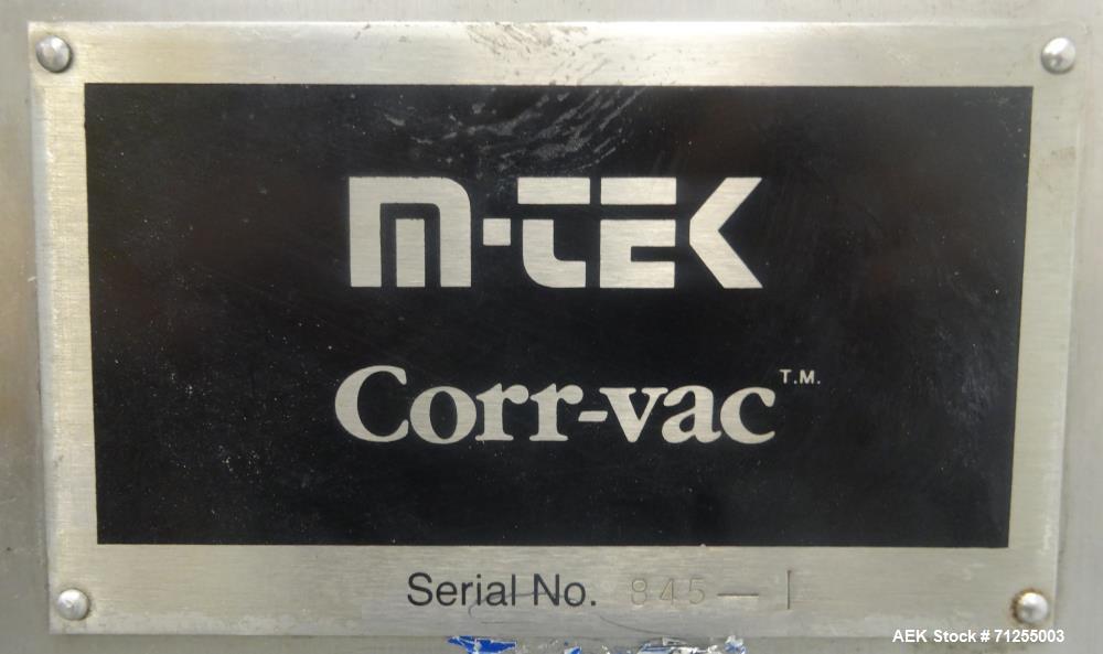 Used- M-Tek Model Corr-Vac Modified Atmosphere Packaging System