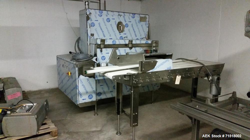 Unused- Multivac Vacuum Operated Robot Handling Sealer, Model H050. Enclosure: Type 1, enclosure IP rating: IP 65, max. voltage: 208Y V frequency: 60 Hz, phases: 3, total FLA: 37.5 FLA. Largest motor...