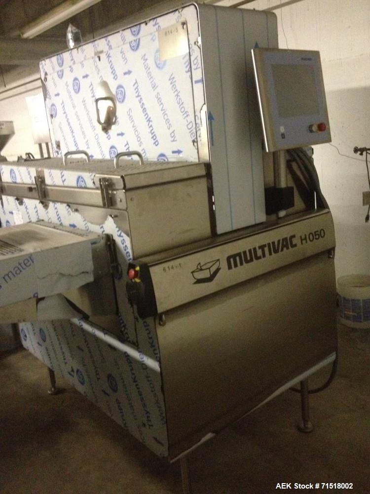 Unused- Multivac Vacuum Operated Robot Handling Sealer, Model H050. Enclosure: Type 1, enclosure IP rating: IP 65, max. voltage: 208Y V frequency: 60 Hz, phases: 3, total FLA: 37.5 FLA. Largest motor...