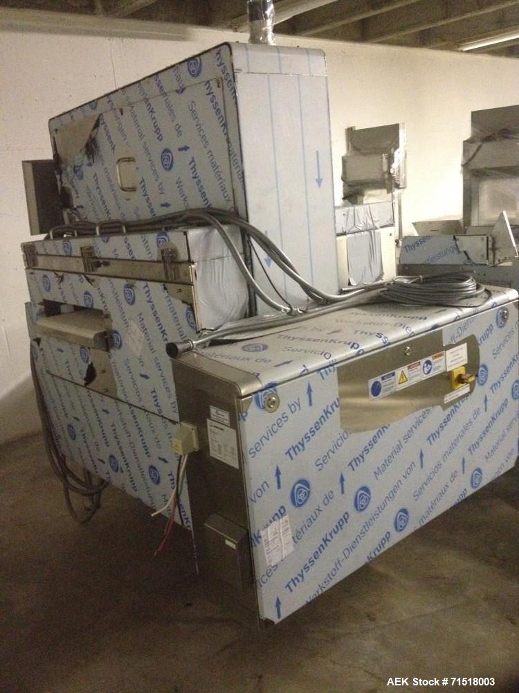 Unused- Multivac Vacuum Operated Robot Handling Sealer, Model H050. Enclosure: Type 1, enclosure IP rating: IP 65, max. voltage: 208Y V frequency: 60 Hz, phases: 3, total FLA: 37.5 FLA. Largest motor...