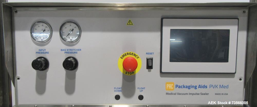 Industrial Medical Impulse Vacuum Sealer – PAC PVK Med, Gas Monitor, Stainless F