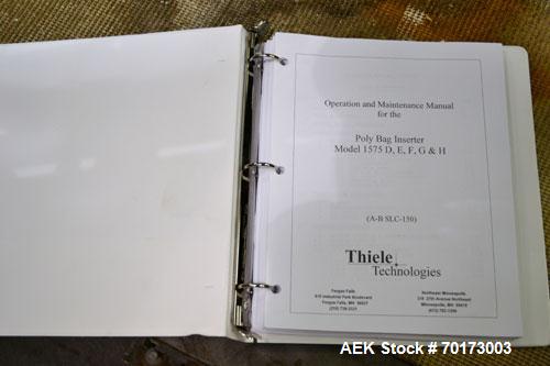 Used Bemis Packaging Machinery Model 1575G188