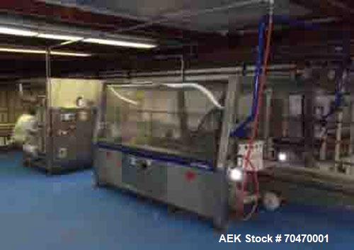 Used OK International SL220 Bag In Box Line capable of speeds up to 18 cases per minute.Line consists of an OK International Superform 2 case erector, Superliner SL220 bag maker/inserter,and an OK In...