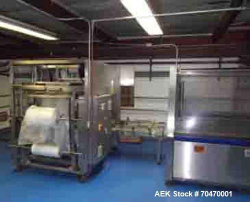 Used OK International SL220 Bag In Box Line capable of speeds up to 18 cases per minute.Line consists of an OK International Superform 2 case erector, Superliner SL220 bag maker/inserter,and an OK In...