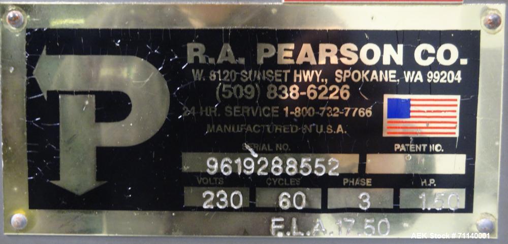 Used- Pearson Model Y1928 Bag-In-Box Inserter