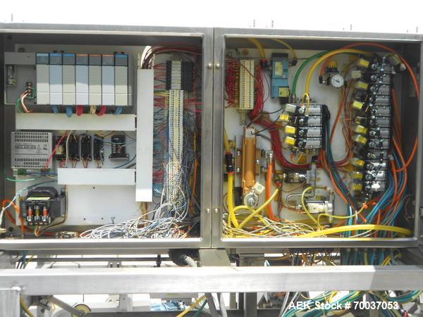 Used LiquiBox (DuPont) BIB Filler. Strip fed bag filler with OxEvac system is designed to fill one to five gallon bags used in the wine, juice, beverage and other oxygen sensitive products. A carton ...