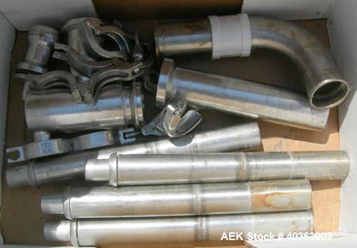 Used Parish Case-Pak meter filler, model M125, 304 stainless steel. Capacity one gallon to six gallon bags. Designed to automatically fill predetermined volumes of liquid products into polyethylene b...
