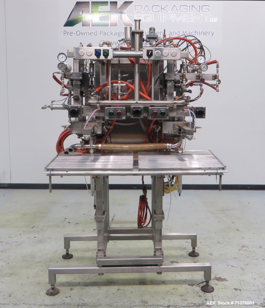 Used Scholle Corporation Double-Headed Semi-Automatic Aseptic Bag Filler