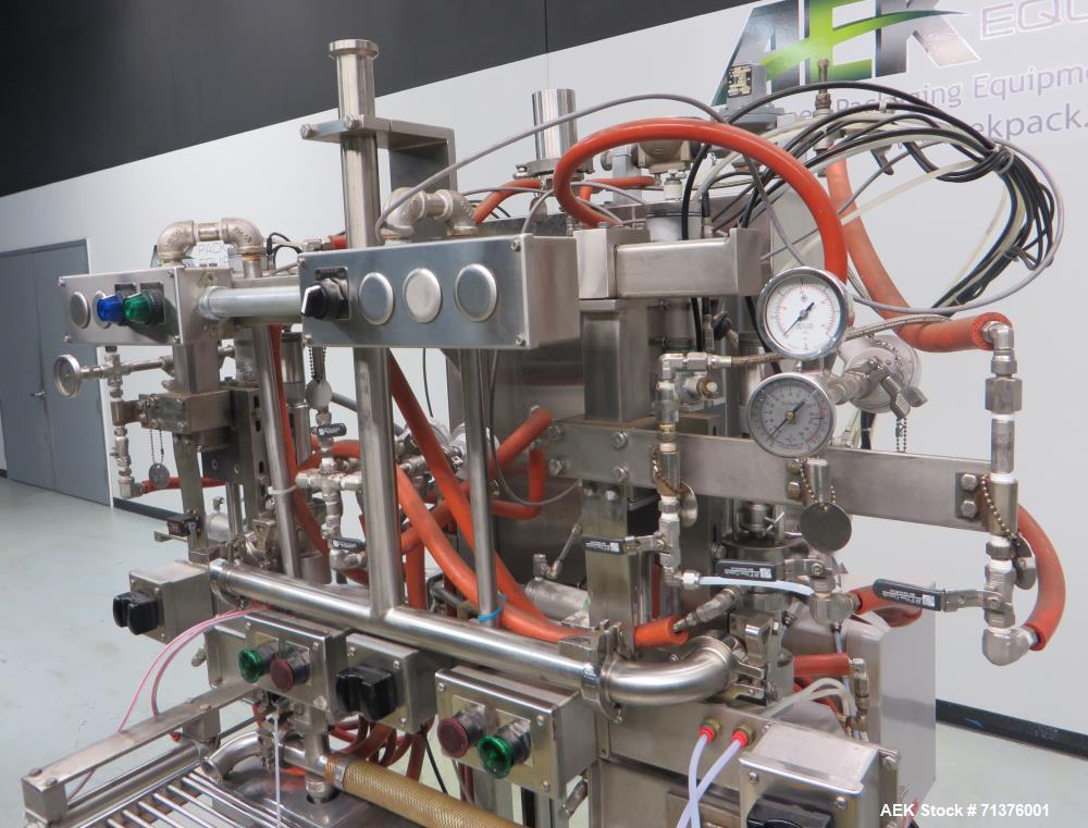 Used Scholle Corporation Double-Headed Semi-Automatic Aseptic Bag Filler