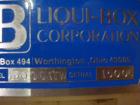 Used LiquiBox (DuPont) BIB Filler. Strip fed bag filler with OxEvac system is designed to fill one to five gallon bags used in the wine, juice, beverage and other oxygen sensitive products. A carton ...