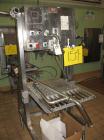 Used Parish Case-Pak meter filler, model M125, 304 stainless steel. Capacity one gallon to six gallon bags. Designed to automatically fill predetermined volumes of liquid products into polyethylene b...