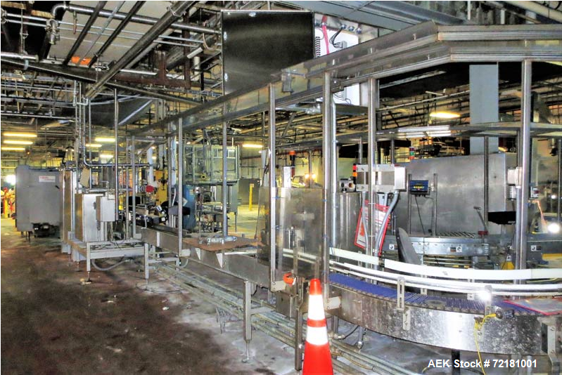 Used Automatic 50 Pound Cube Filling Line