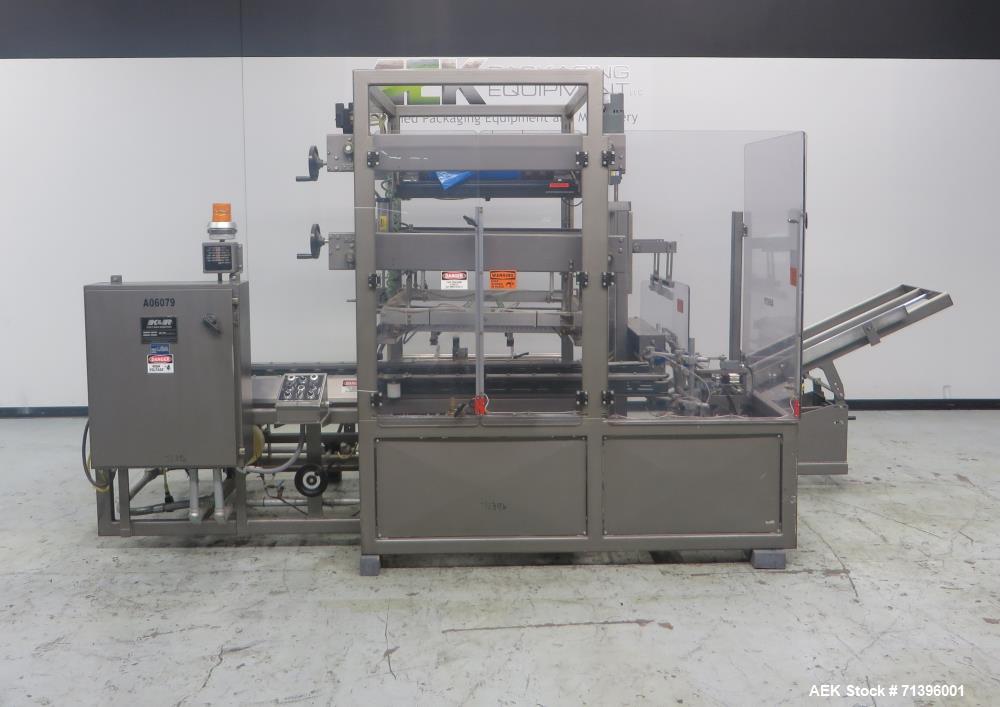 Used K&R Equipment Model PBI-AT 32 Case Erector And Poly Bag Inserter