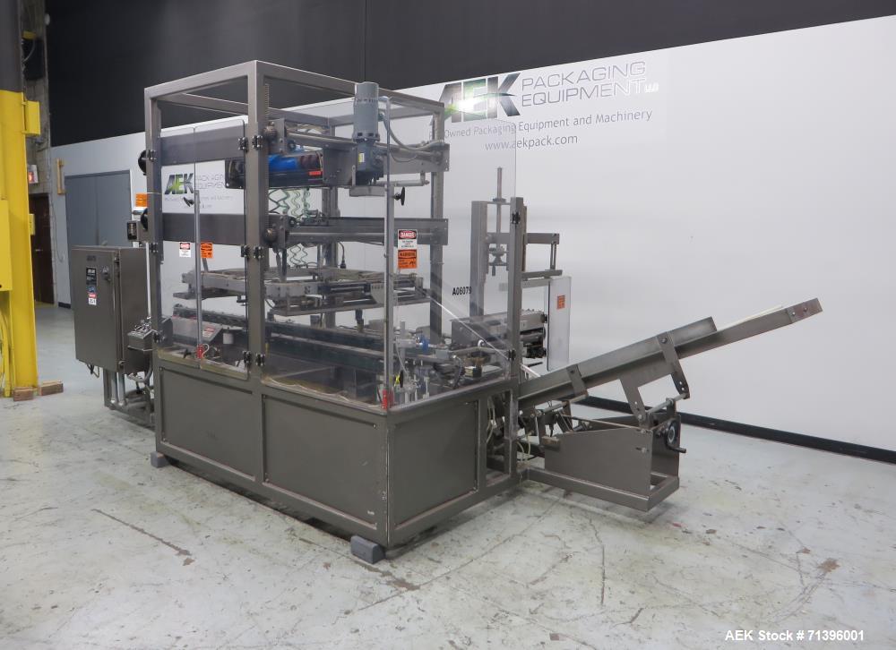 Used K&R Equipment Model PBI-AT 32 Case Erector And Poly Bag Inserter