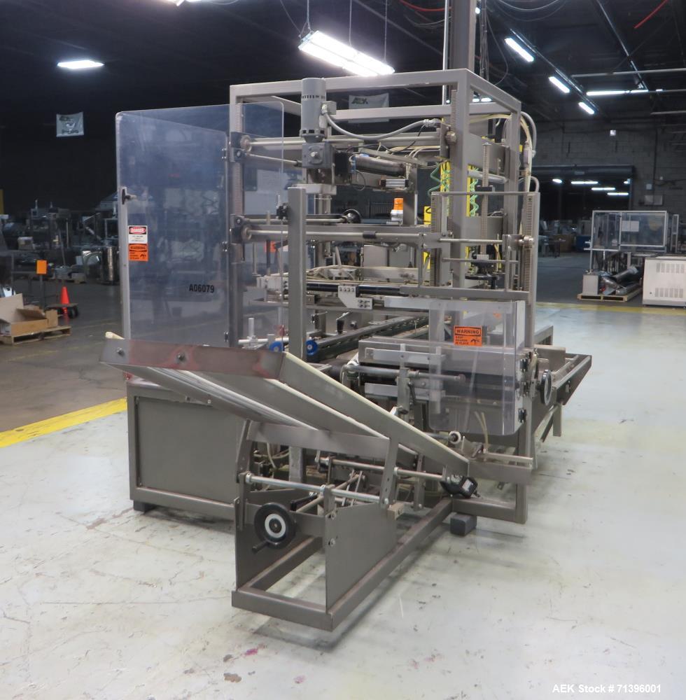 Used K&R Equipment Model PBI-AT 32 Case Erector And Poly Bag Inserter