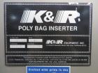 Used K&R Equipment Model PBI-AT 32 Case Erector And Poly Bag Inserter