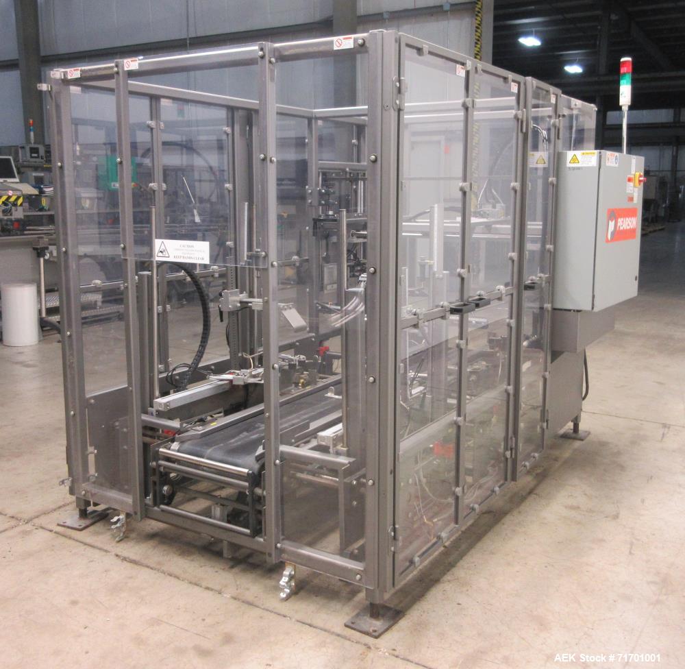 Used Pearson Model UC15F Automatic Bag in Box Uncuffer and Bag Fan Fold  Closer