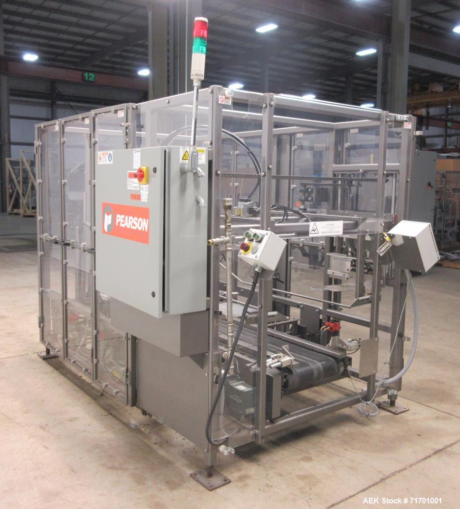 Used Pearson Model UC15F Automatic Bag in Box Uncuffer and Bag Fan Fold  Closer