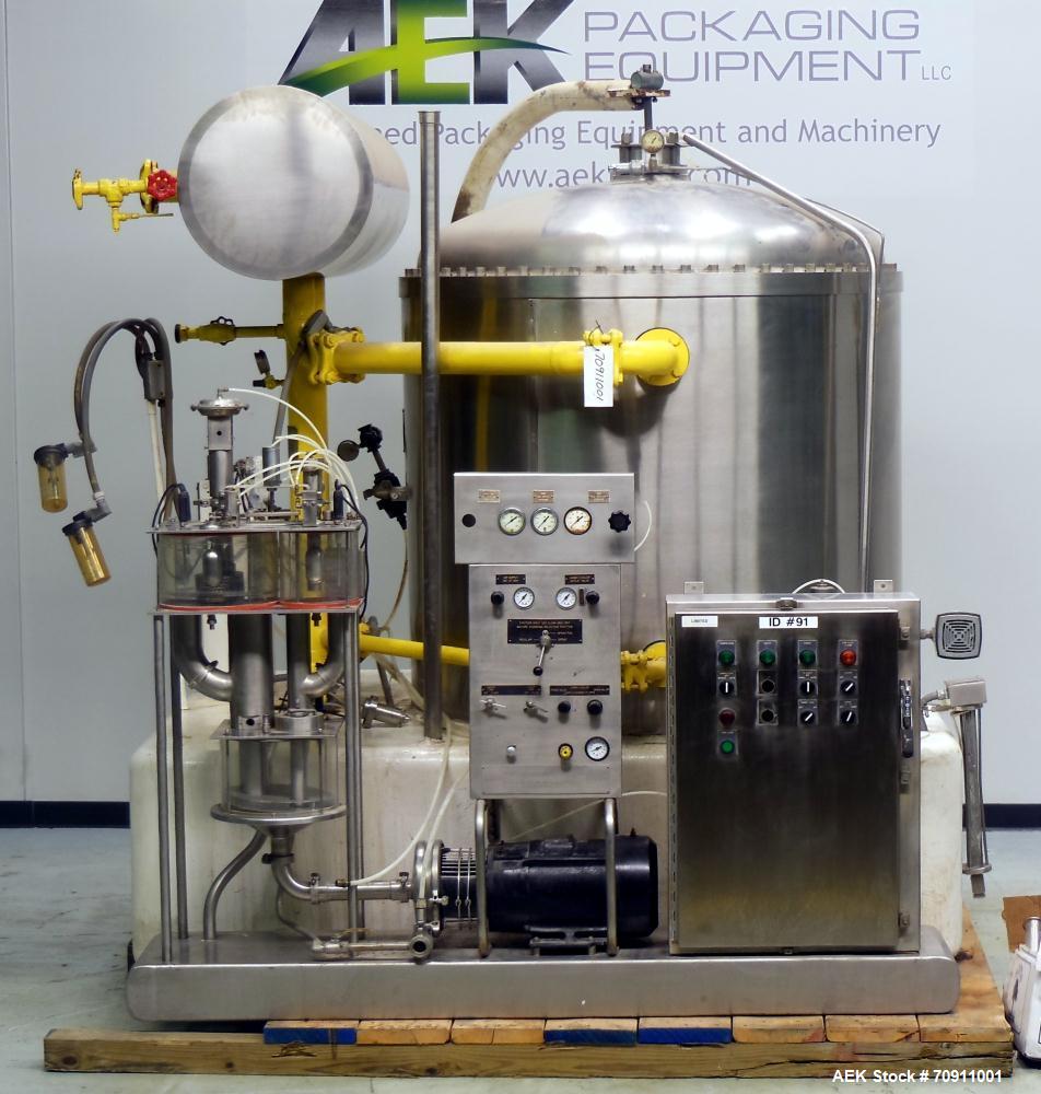 Used Satinless Steel Mojonnier 48-60 Carbo Cooler for Carbonated Drink Products