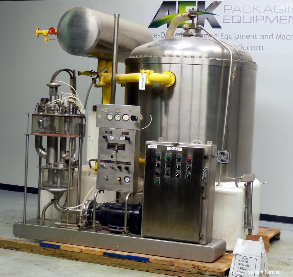 Used Satinless Steel Mojonnier 48-60 Carbo Cooler for Carbonated Drink Products