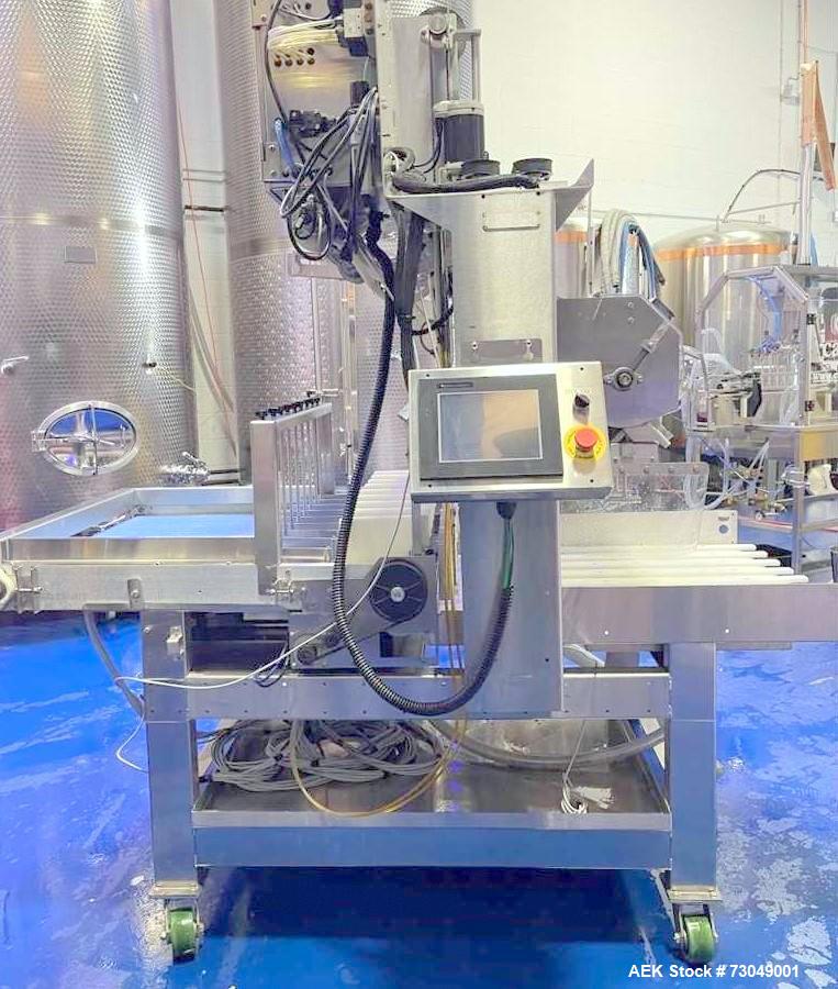 Used-Martin Robotics 8-Head Counter Pressure Filler Crowner