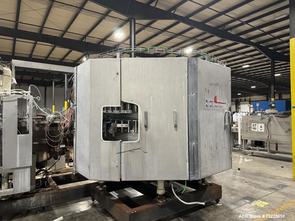 Used KHS/SEN HW60 Rotary Filler with Pneumatic Scale (Angelus) Model 120L Rotary 12 Head Can Seamer. Seamer is capable of speeds up to 1200 cans per minute (depending on application). Can size range:...