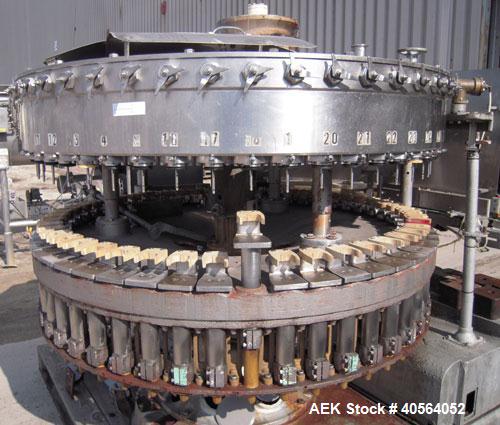 Used Crown Uniblend 50-12 Monoblock Filler and Capper