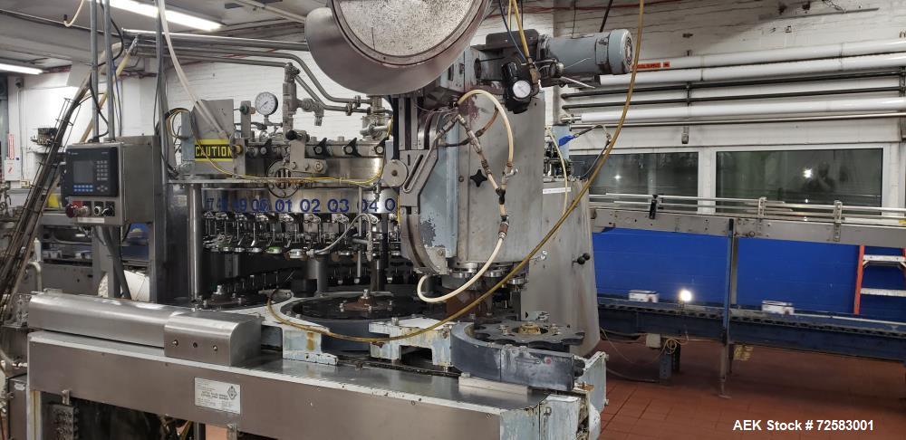 Used Crown H & K Automatic Beer Bottle Filler and Rinser