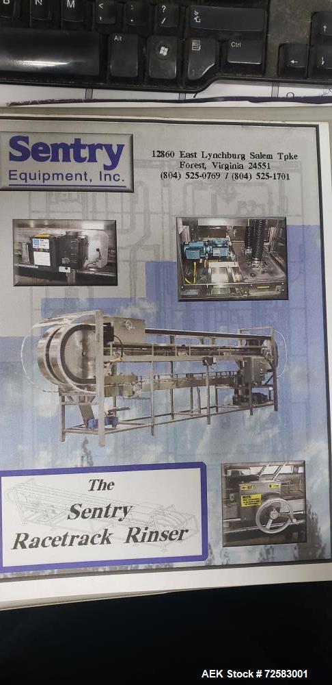 Used Crown H & K Automatic Beer Bottle Filler and Rinser