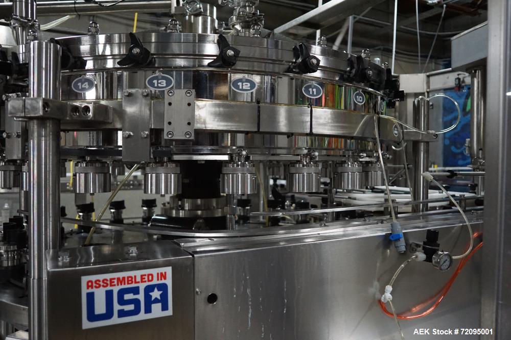 Used Palmer Rotary Can Line, 24 Head