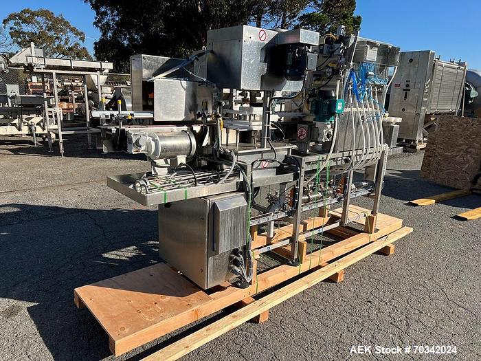 Used Pneumatic Scale Angelus Integrated Filler/Seamer Canning Line