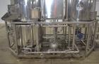Used- Allied Beverage Tanks Complete 3.5 BBL S/S Brewhouse System . With 3.5 BBL Mash Tun/Brew Kettle. 32 in Interior Diamet...