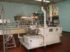 Used-Crown 45 Valve Filler, Model 45-6. With 6 head cap-in-head capper. 3.0L pitch machine. Includes Alcoa 6 head capper con...