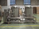 Used Meyer 72 Valve Filler with Angelus 1201 Can Seamer.  Includes Angelus 120L seamer, model 7299469, fitted with 206 EO change parts, retractable 2nd operation cam device, Oulton drive motor, 22 kW...