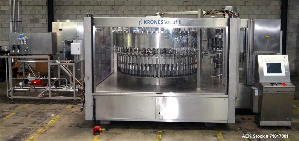 Used Krones Vacufill Bottled Water Beverage Rinser/Filler/Capper