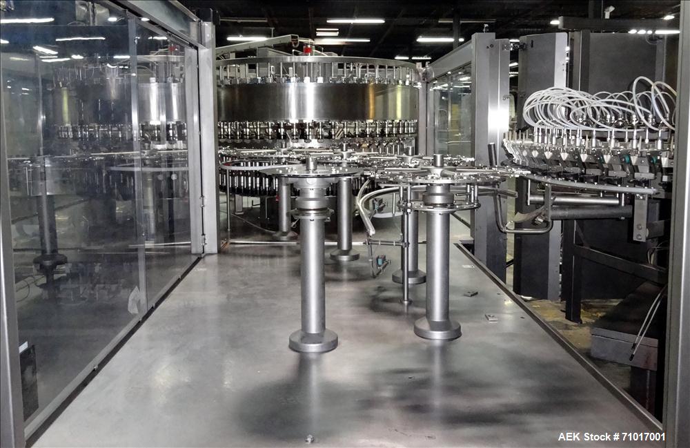 Used Krones Vacufill Bottled Water Beverage Rinser/Filler/Capper