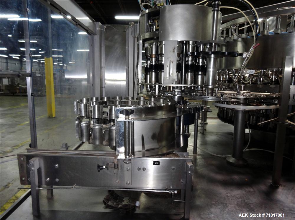 Used Krones Vacufill Bottled Water Beverage Rinser/Filler/Capper