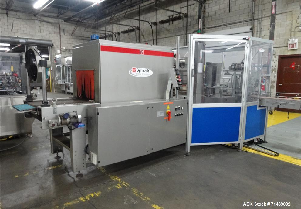 Used Sympac Model 16/16/4 Tribloc 16.9 oz Bottle Water Filling Line