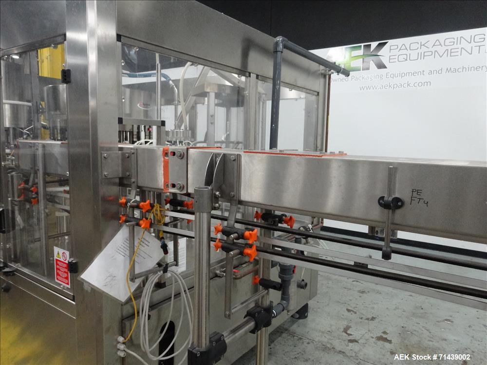 Used Sympac Model 16/16/4 Tribloc 16.9 oz Bottle Water Filling Line