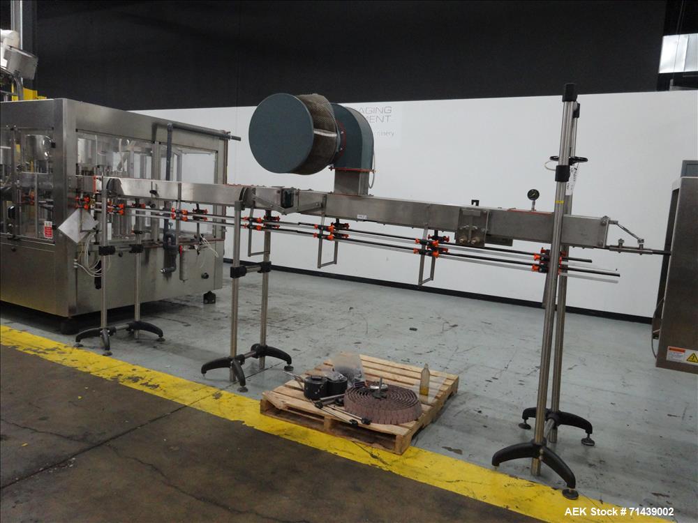 Used Sympac Model 16/16/4 Tribloc 16.9 oz Bottle Water Filling Line