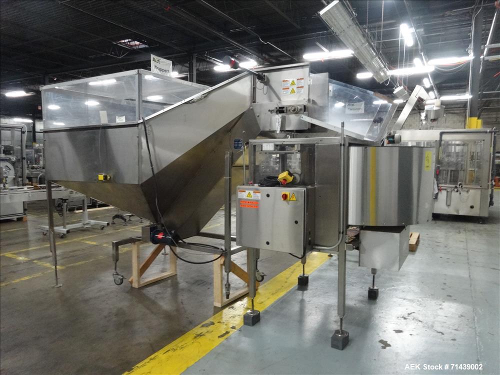 Used Sympac Model 16/16/4 Tribloc 16.9 oz Bottle Water Filling Line