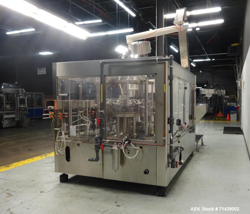 Used Sympac Model 16/16/4 Tribloc 16.9 oz Bottle Water Filling Line