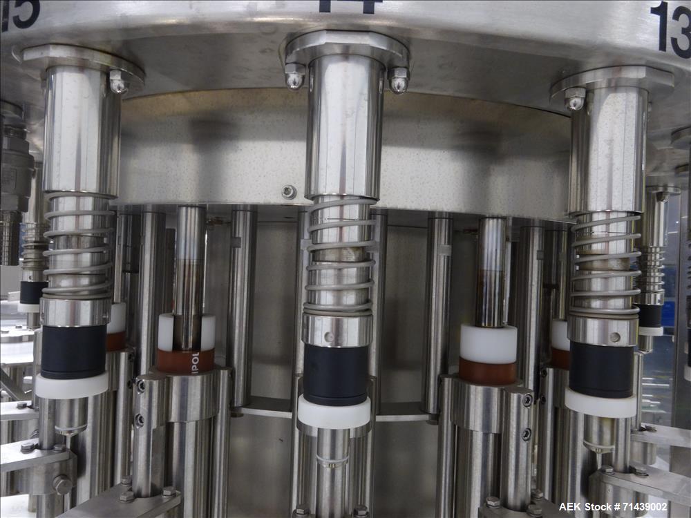 Used Sympac Model 16/16/4 Tribloc 16.9 oz Bottle Water Filling Line