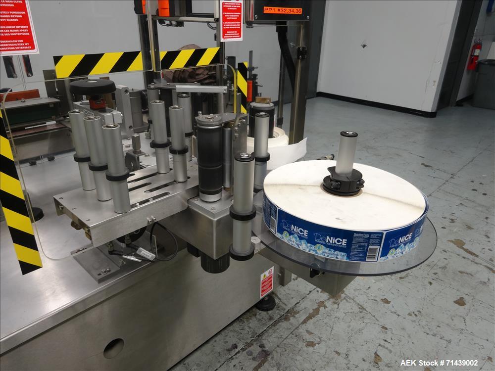 Used Sympac Model 16/16/4 Tribloc 16.9 oz Bottle Water Filling Line